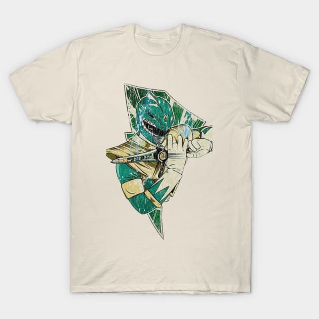 Green Thunder - Vintage T-Shirt by lasii